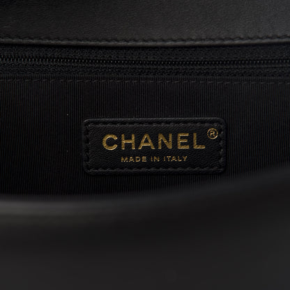 Chanel Calfskin Quilted New Medium Boy Flap Black 7 of 8