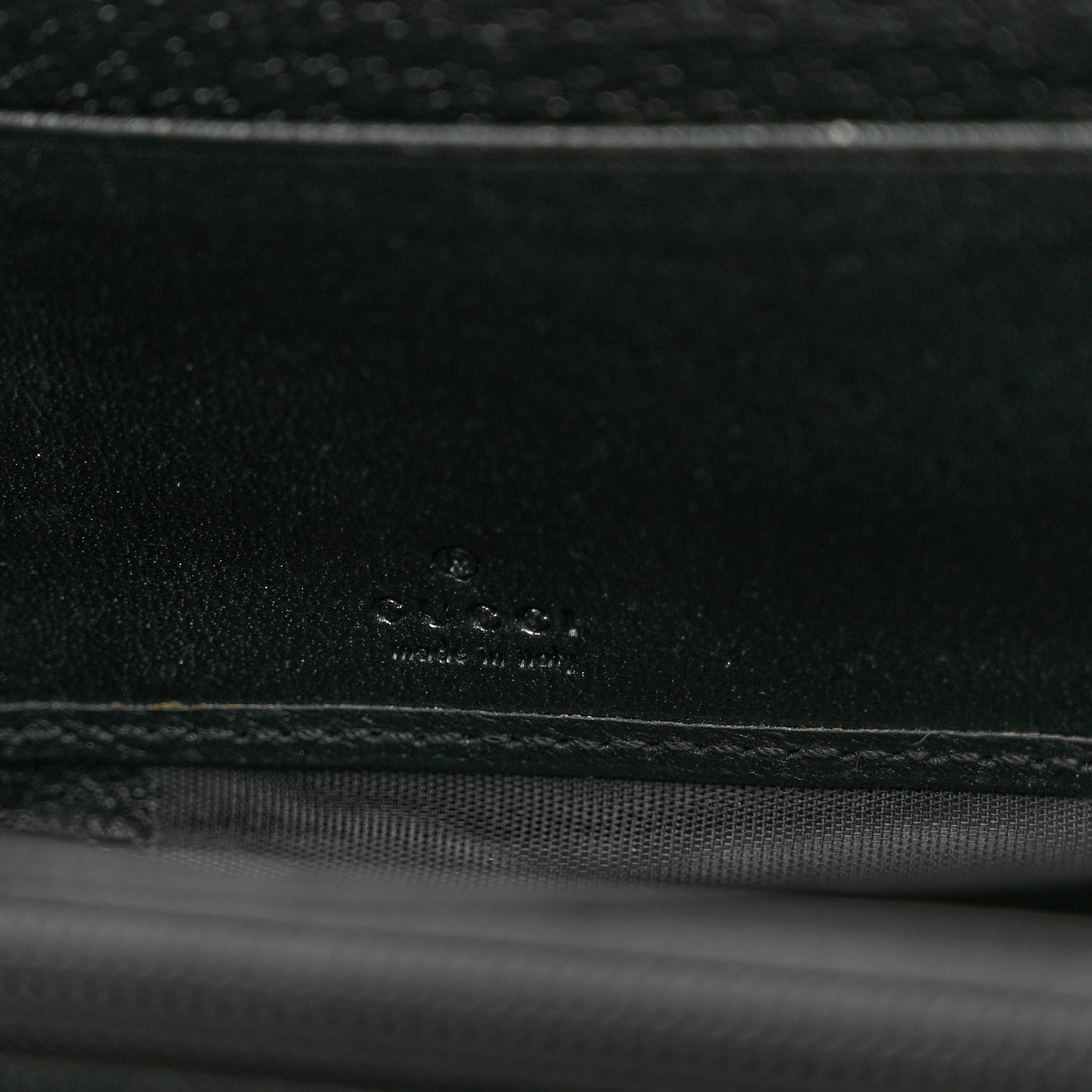 Calfskin Web Ophidia Zip Around Wallet Black
