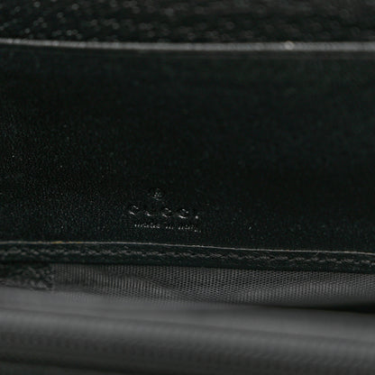 Gucci Calfskin Web Ophidia Zip Around Wallet Black 6 of 6