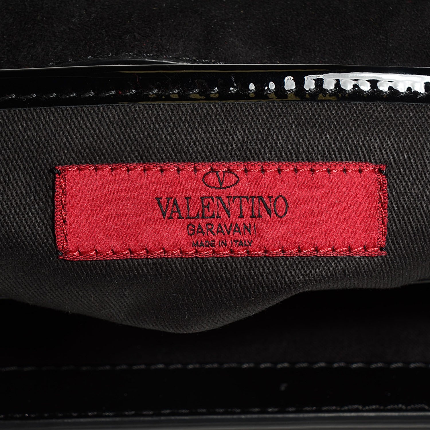 Valentino Garavani Patent Va Va Voom Shoulder Bag Black 7 of 8