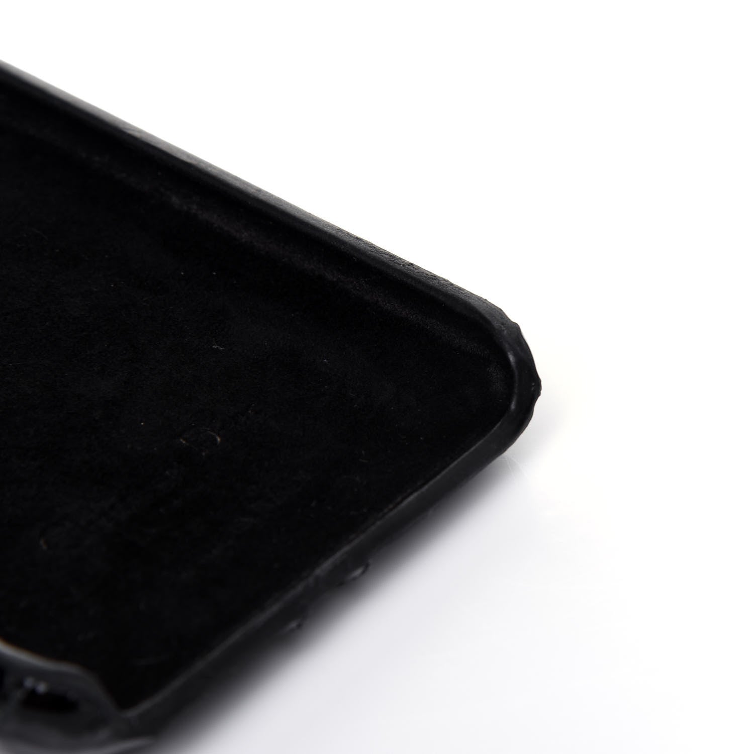 Christian Dior Patent Tech Calfskin Cannage Lady Dior Tech iPhone X XS Case Black 7 of 12