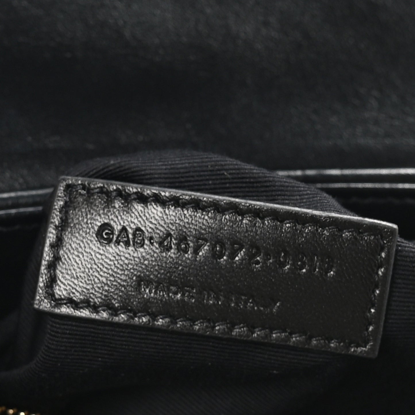 Calfskin Y Quilted Monogram Toy Loulou Crossbody Bag Black