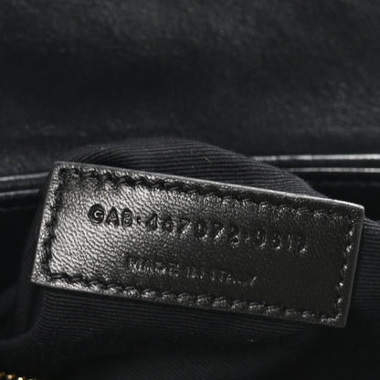 Saint Laurent Calfskin Y Quilted Monogram Toy Loulou Crossbody Bag Black 7 of 10