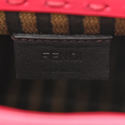 Fendi Vitello King Plexiglass Logo Embossed Mini Fendi Sunshine Shopper Tote Lampone 6 of 10