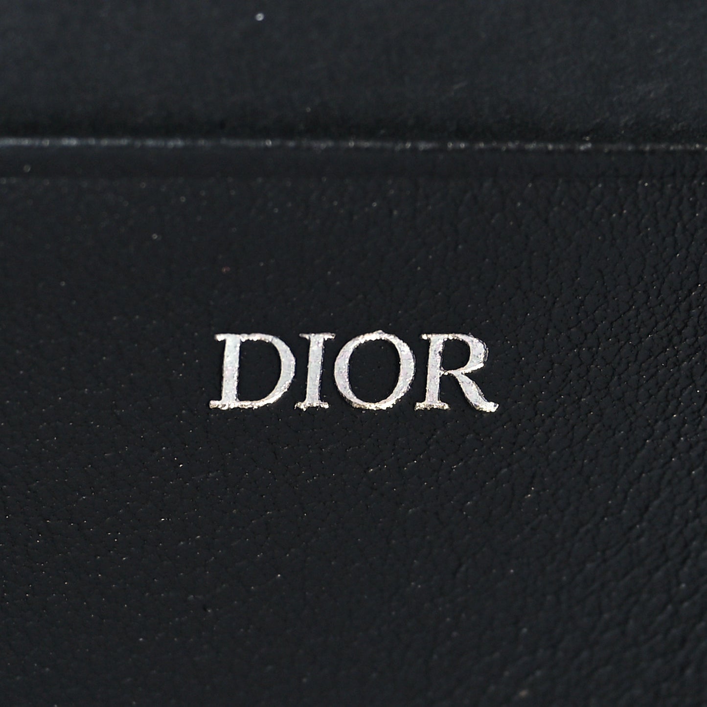 Grained Calfskin Pouch Navy Blue