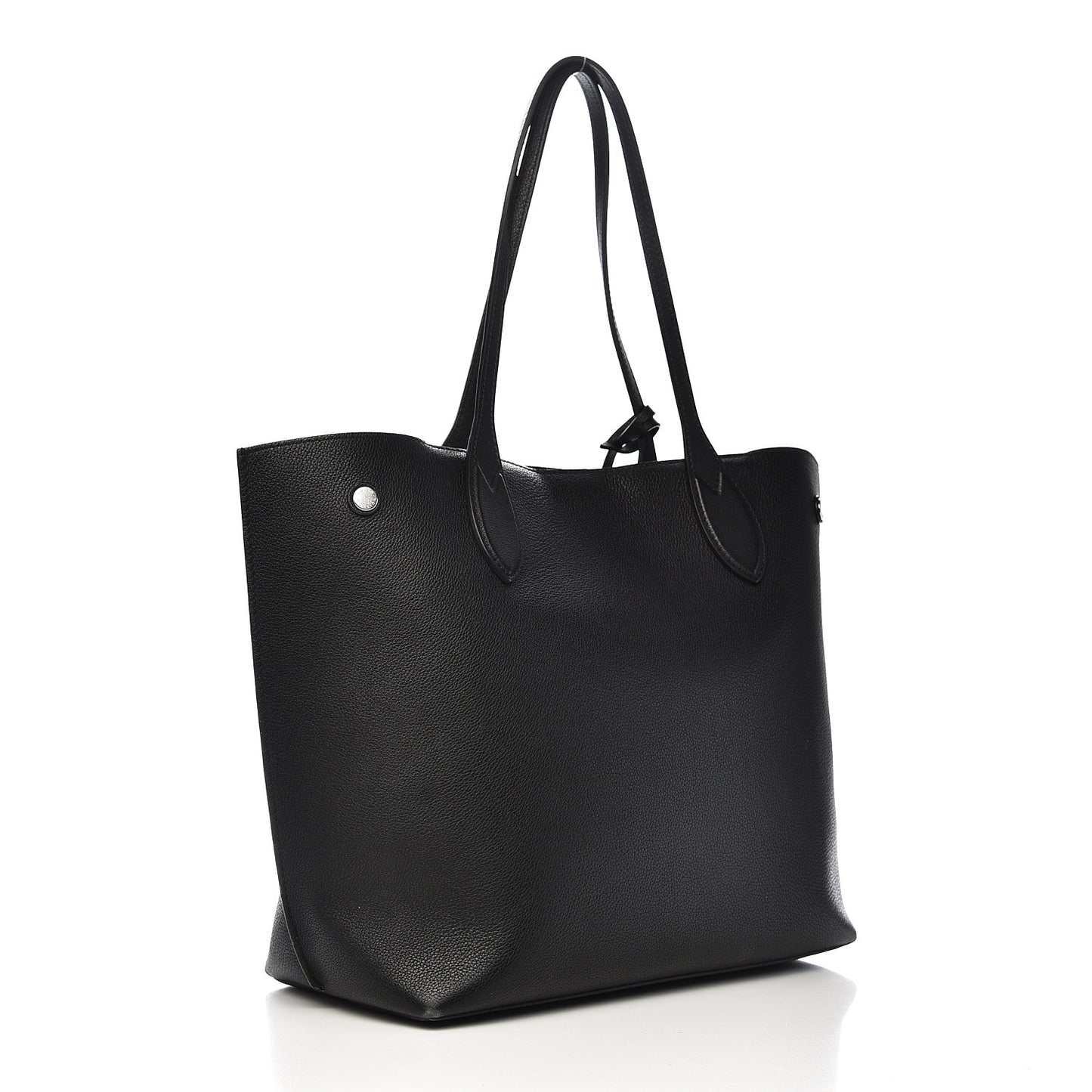Calfskin Lockme Go Tote Black