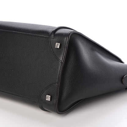 Celine Drummed Calfskin Mini Luggage Black 9 of 9