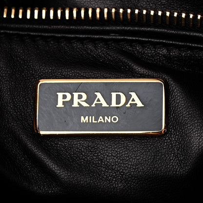Prada Pony Hair Leopard Print Large Cavallino Miele Moro 6 of 14