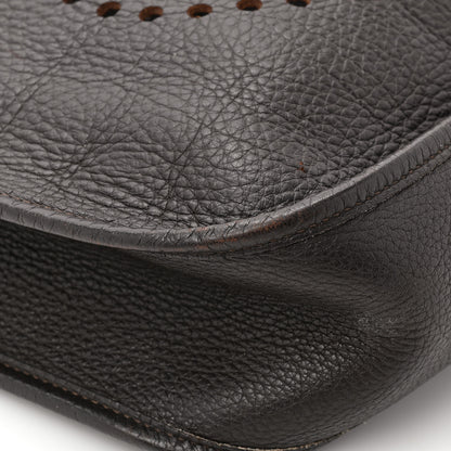 Hermes Taurillon Clemence Evelyne GM Chocolate 12 of 15