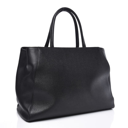 Fendi Vitello Elite Regular 2Jours Tote Black 2 of 14