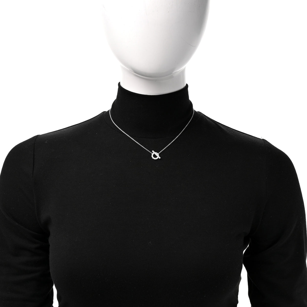 18K White Gold Diamond Finesse Pendant Necklace