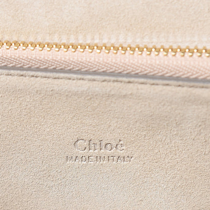 Chloe Calfskin Suede Medium Faye Shoulder Bag Motty Grey 6 of 10