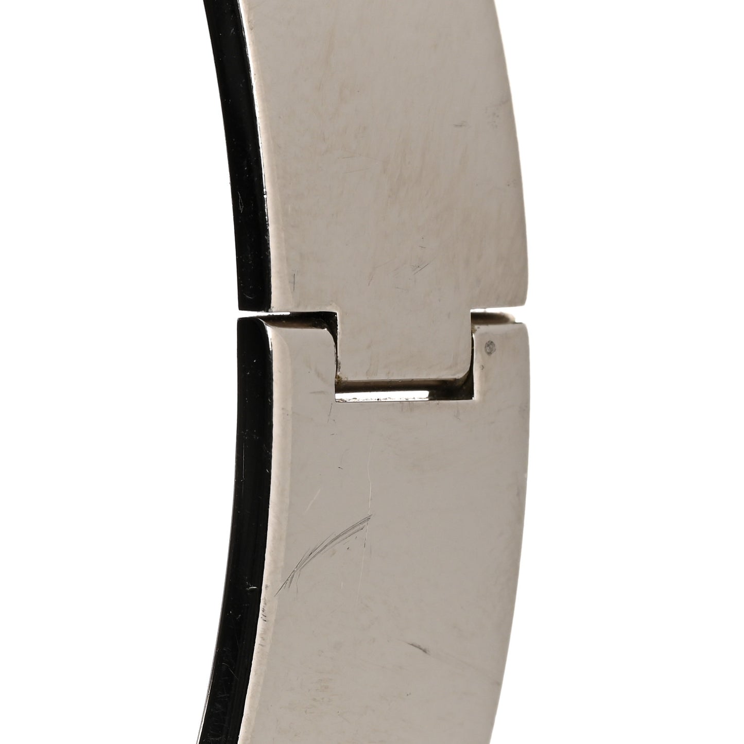Enamel Narrow Clic Clac H Bracelet PM White