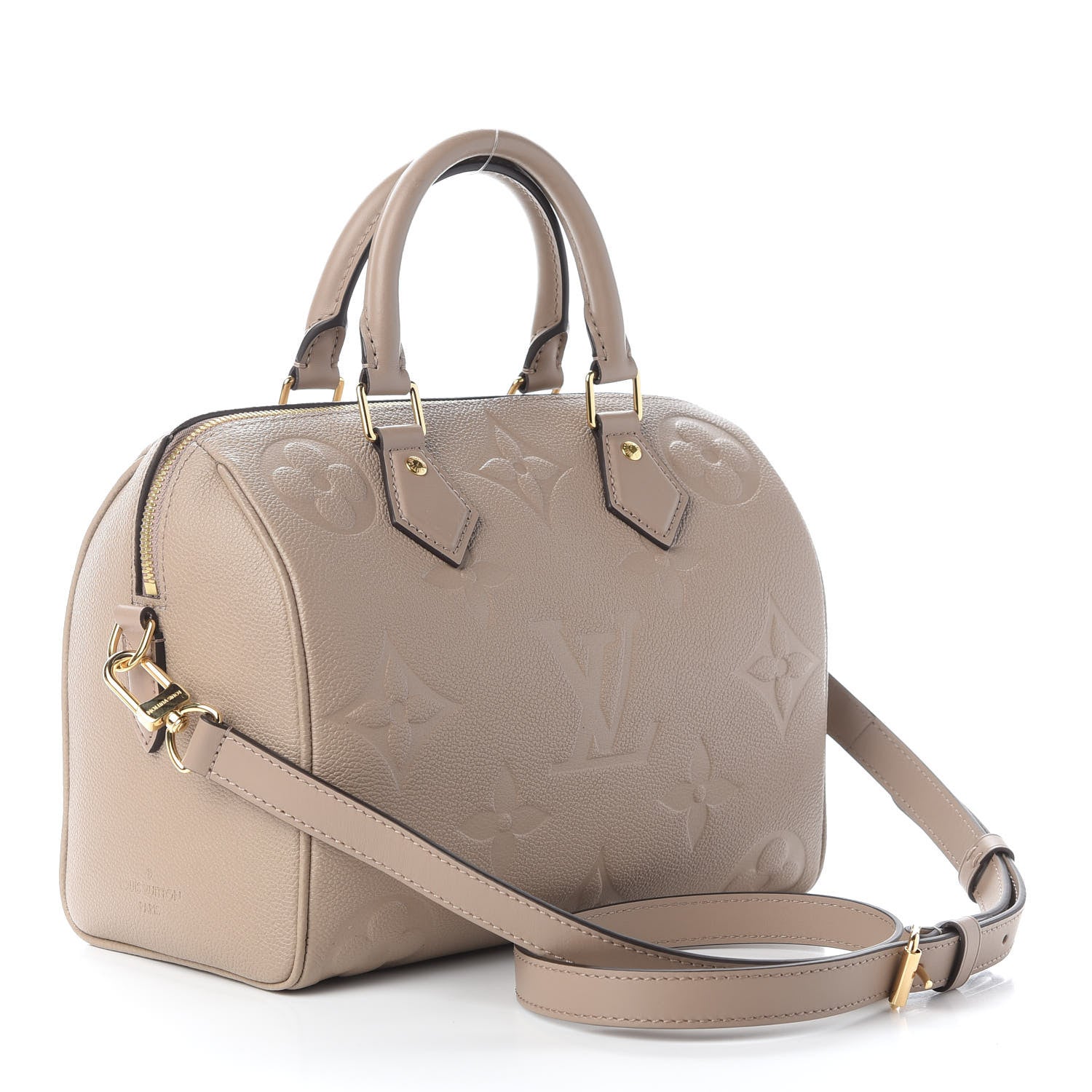Louis Vuitton Empreinte Monogram Giant Speedy Bandouliere 25 Tourterelle 2 of 7