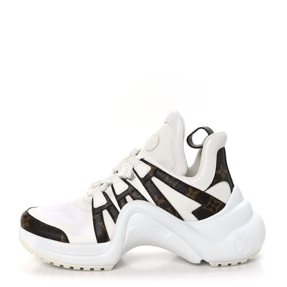 Louis Vuitton Patent Monogram LV Archlight Sneakers 39 White 1 of 8