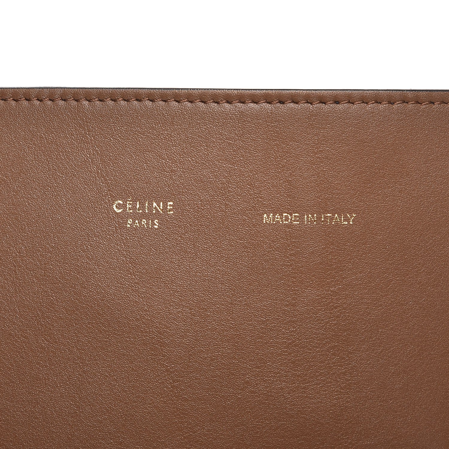 Celine Shiny Smooth Calfskin Small Twisted Cabas Camel Brick 8 of 9