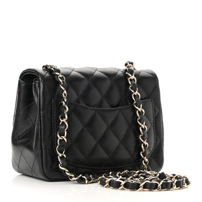 Chanel Lambskin Quilted Mini Square Flap Black 3 of 11