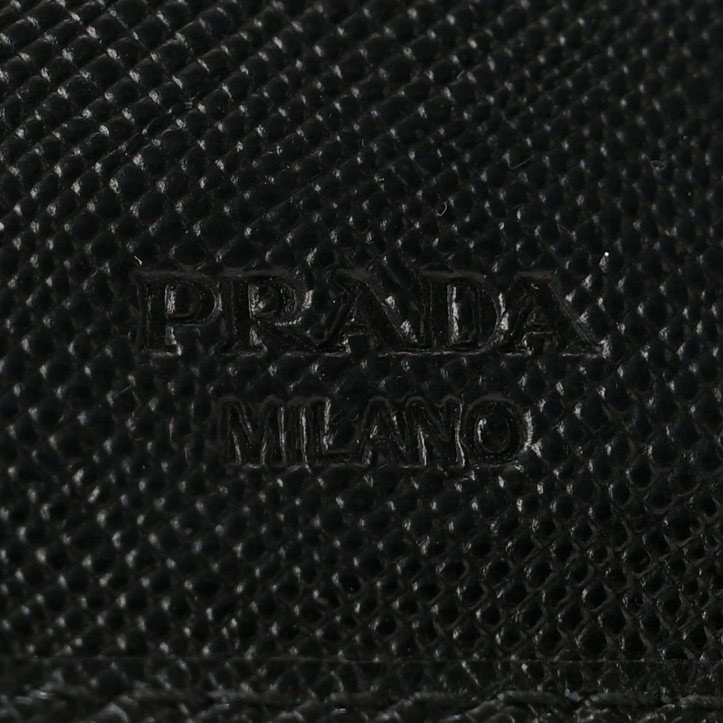 Saffiano Metal Compact Zip Around Wallet Black