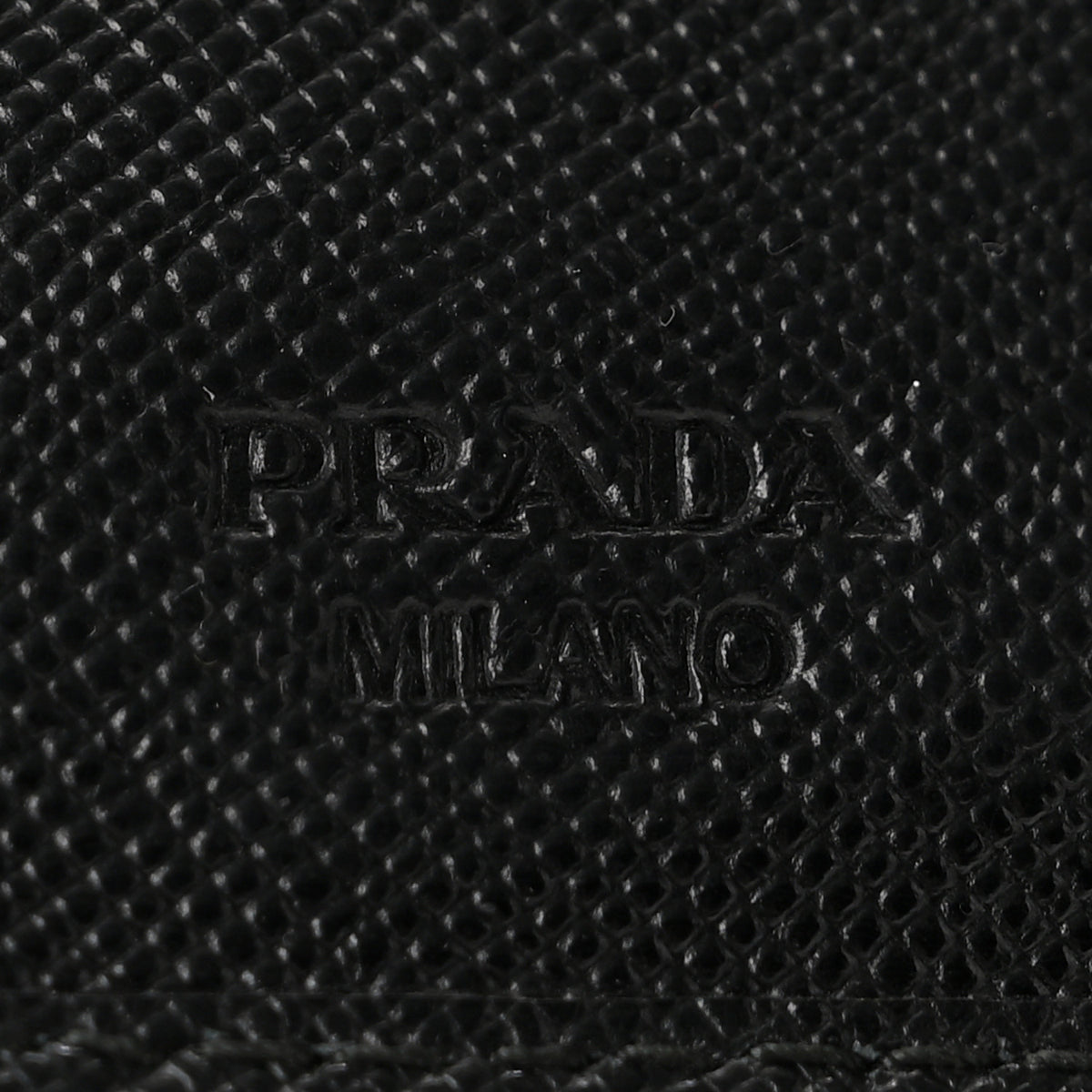 Prada Saffiano Metal Compact Zip Around Wallet Black 6 of 10