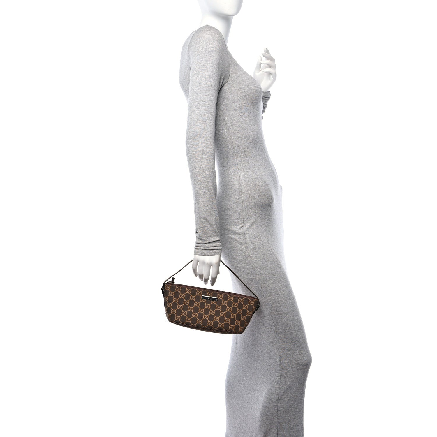 Gucci Monogram Boat Pochette Brown 2 of 13
