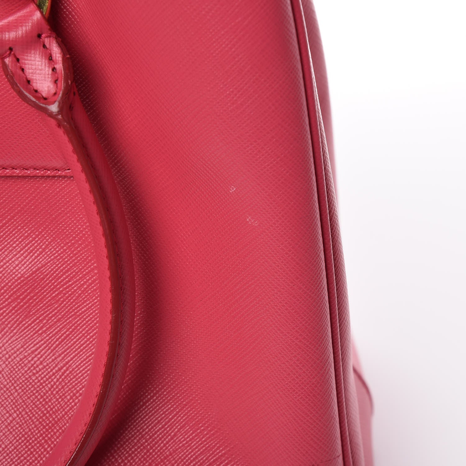 Prada Saffiano Lux Small Tote Peonia 13 of 19