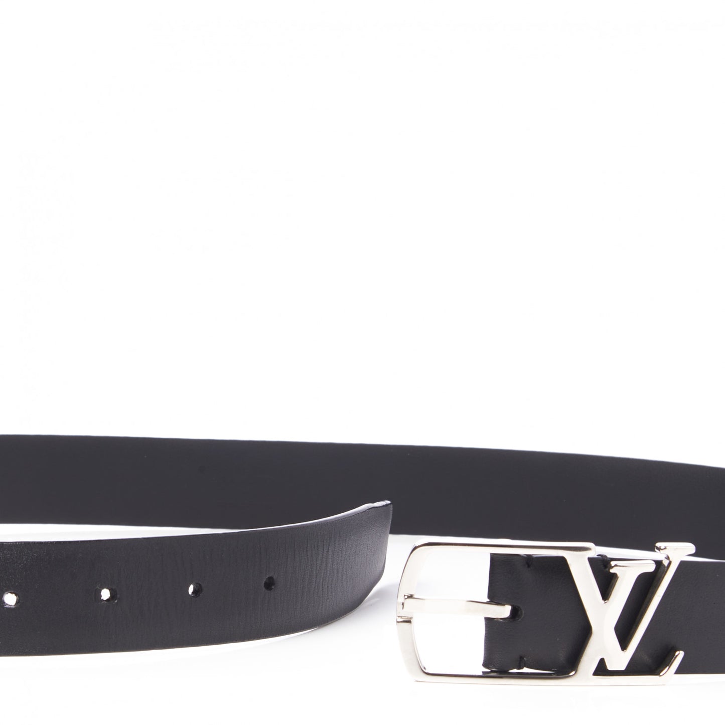 Calfskin 30mm Neogram LV Belt 90 36 Black