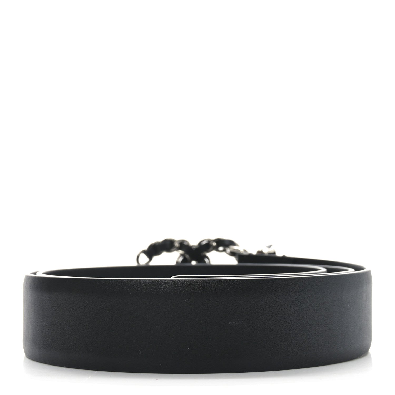 Chanel Calfskin CC Chain Belt 85 34 Black 2 of 7