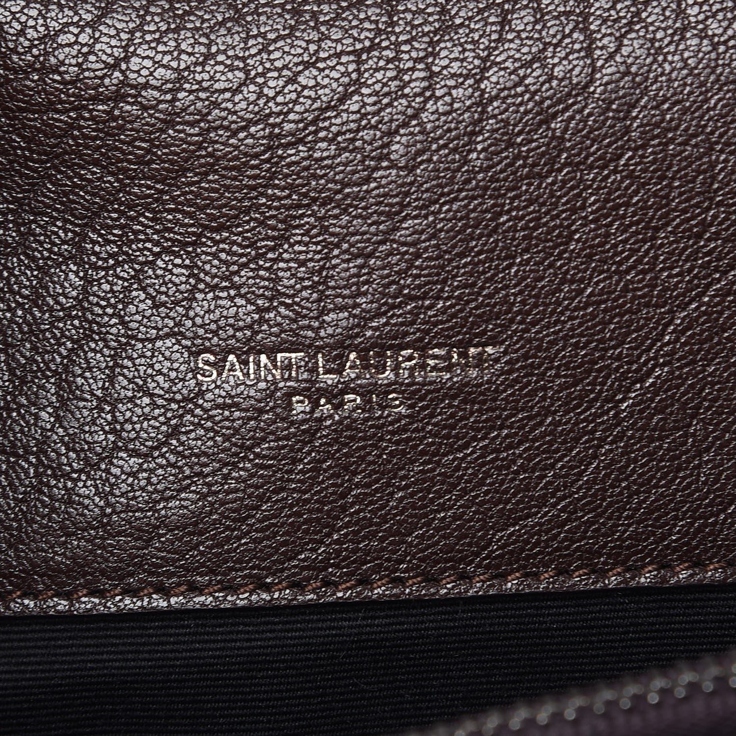 Saint Laurent Sheepskin Matelasse Chevron Monogram Large College Satchel Black Tulip 6 of 17