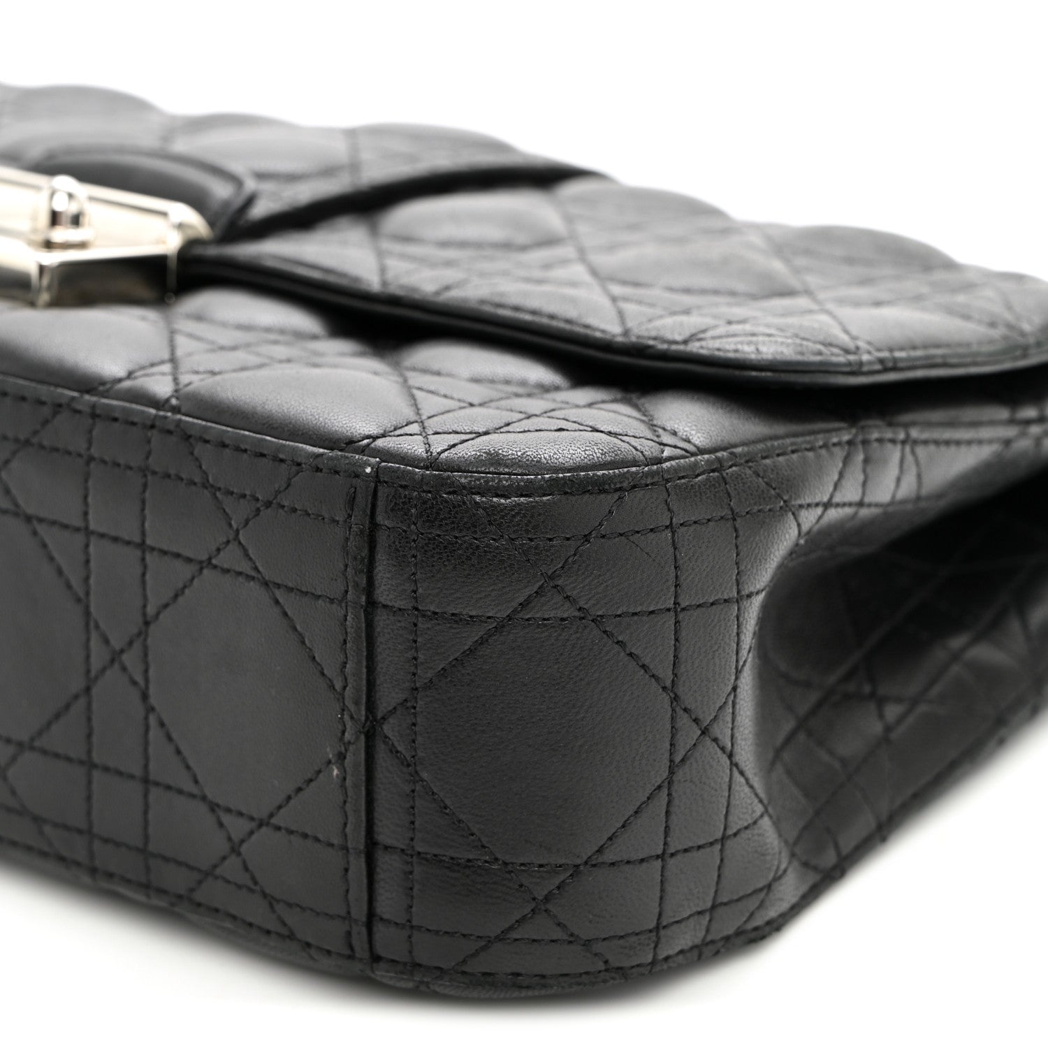 Christian Dior Lambskin Cannage Medium Miss Dior Flap Black 9 of 9