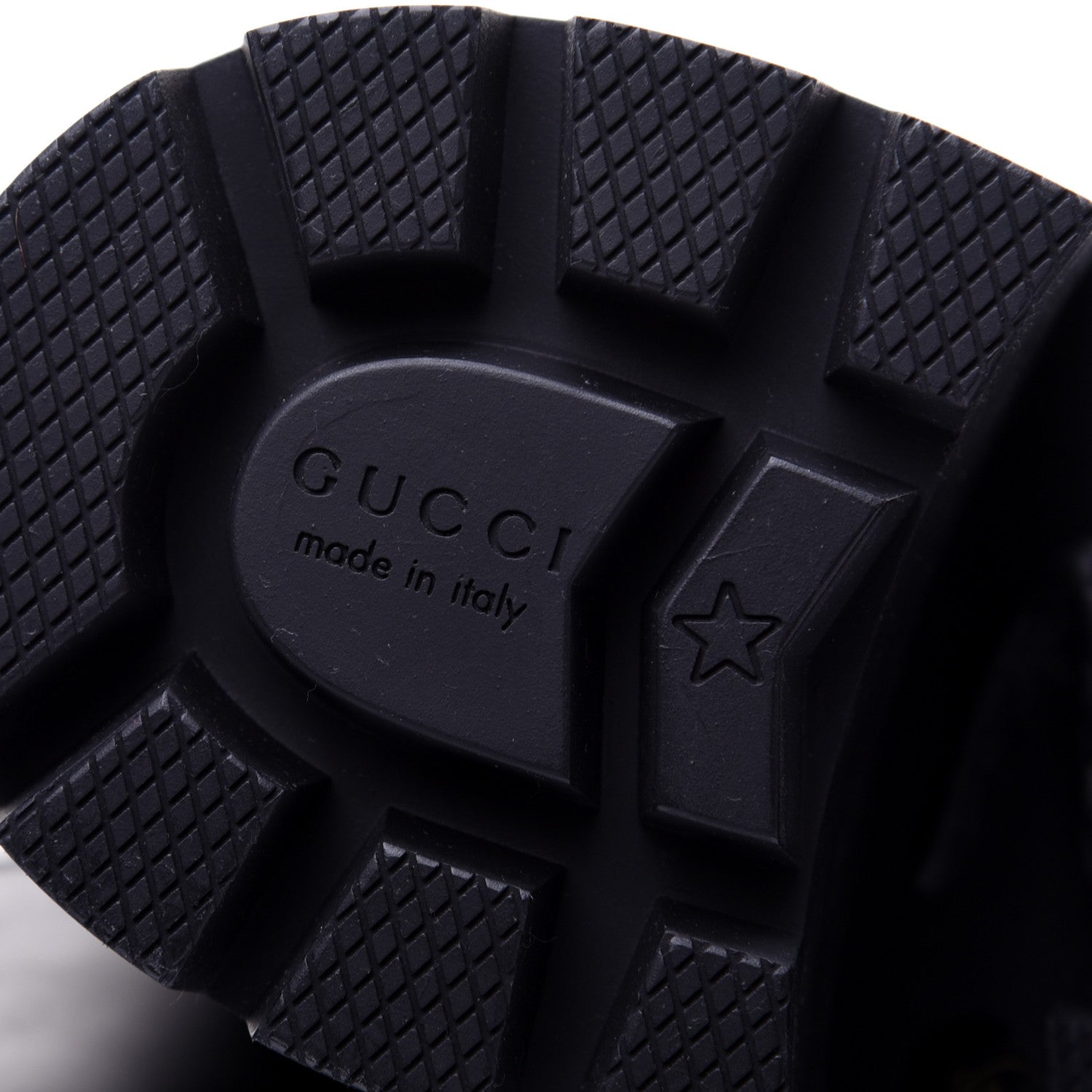 Gucci Tweed GG Monogram Lace Up Combat Ankle Boots 35 Black 11 of 15