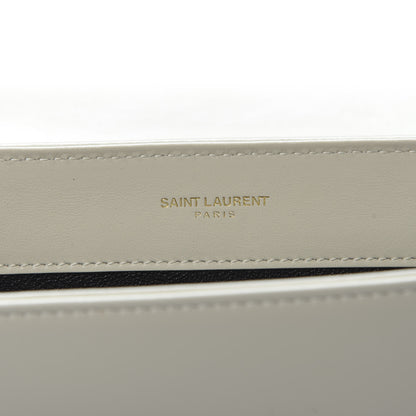 Saint Laurent Calfskin Quilted Y Joan Satchel White 8 of 10