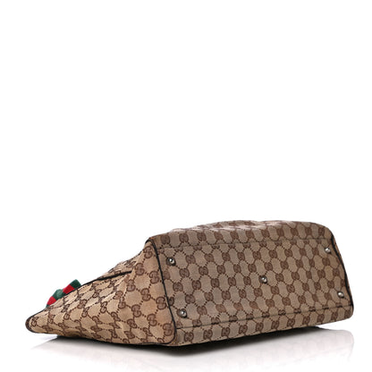 Gucci GG Monogram Web Pop Tote Dark Brown 5 of 11