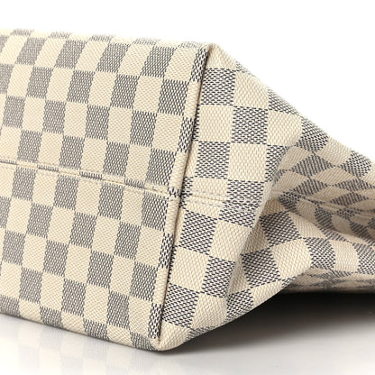 Louis Vuitton Damier Azur Graceful MM Rose Ballerine 8 of 9