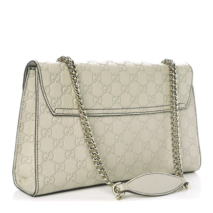 Gucci Guccissima Signature Medium Emily Chain Shoulder Bag Mystic White 3 of 11
