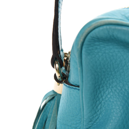Gucci Pebbled Calfskin Small Soho Disco Bag Deep Cobalt 10 of 17