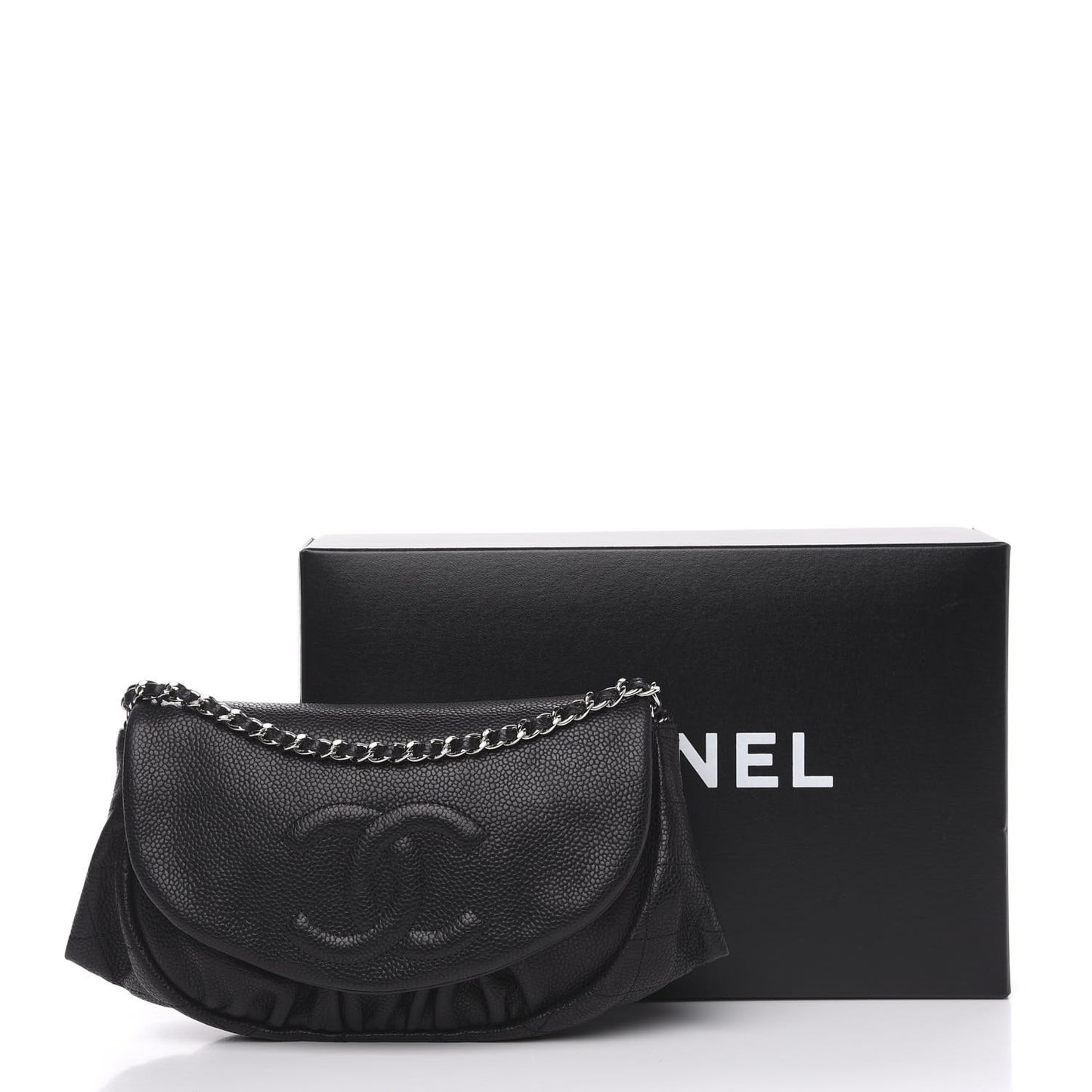 Caviar Half Moon Wallet On Chain WOC Black