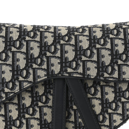 Christian Dior Oblique Saddle Bag Blue 8 of 11