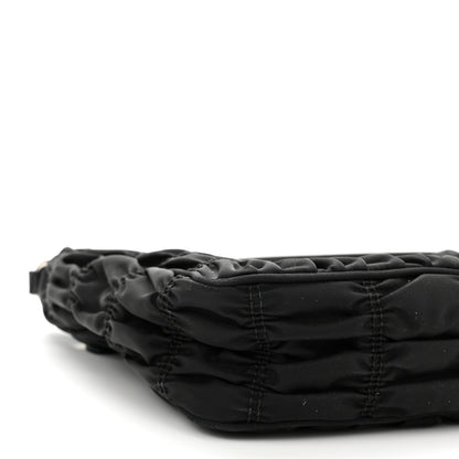 Prada Tessuto Nylon Gaufre Shoulder Bag Black 8 of 10