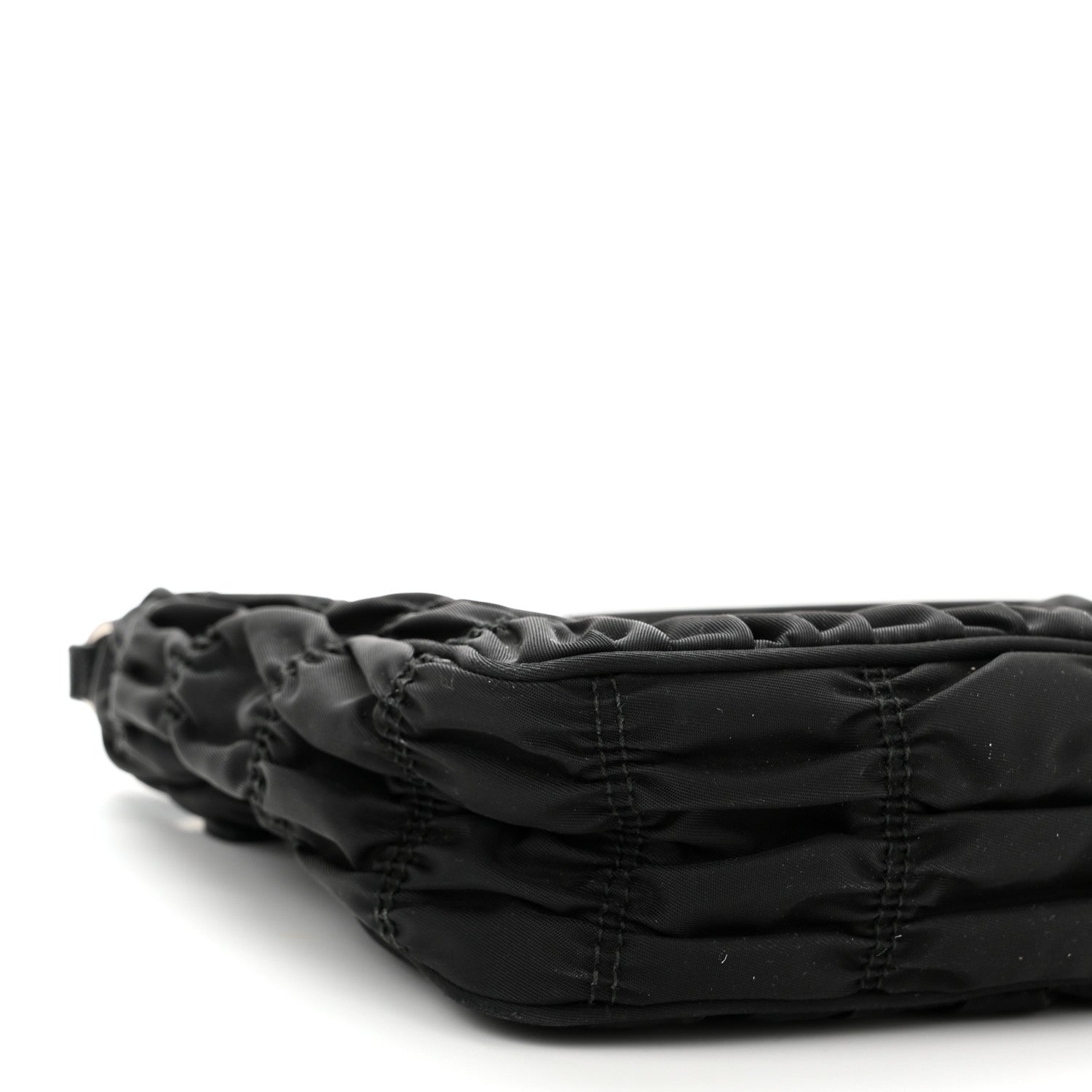Prada Tessuto Nylon Gaufre Shoulder Bag Black 8 of 10