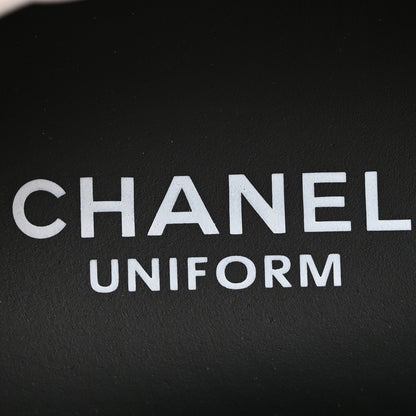 Chanel Calfskin CC Uniform Womens Sneakers 40 Black 8 of 9
