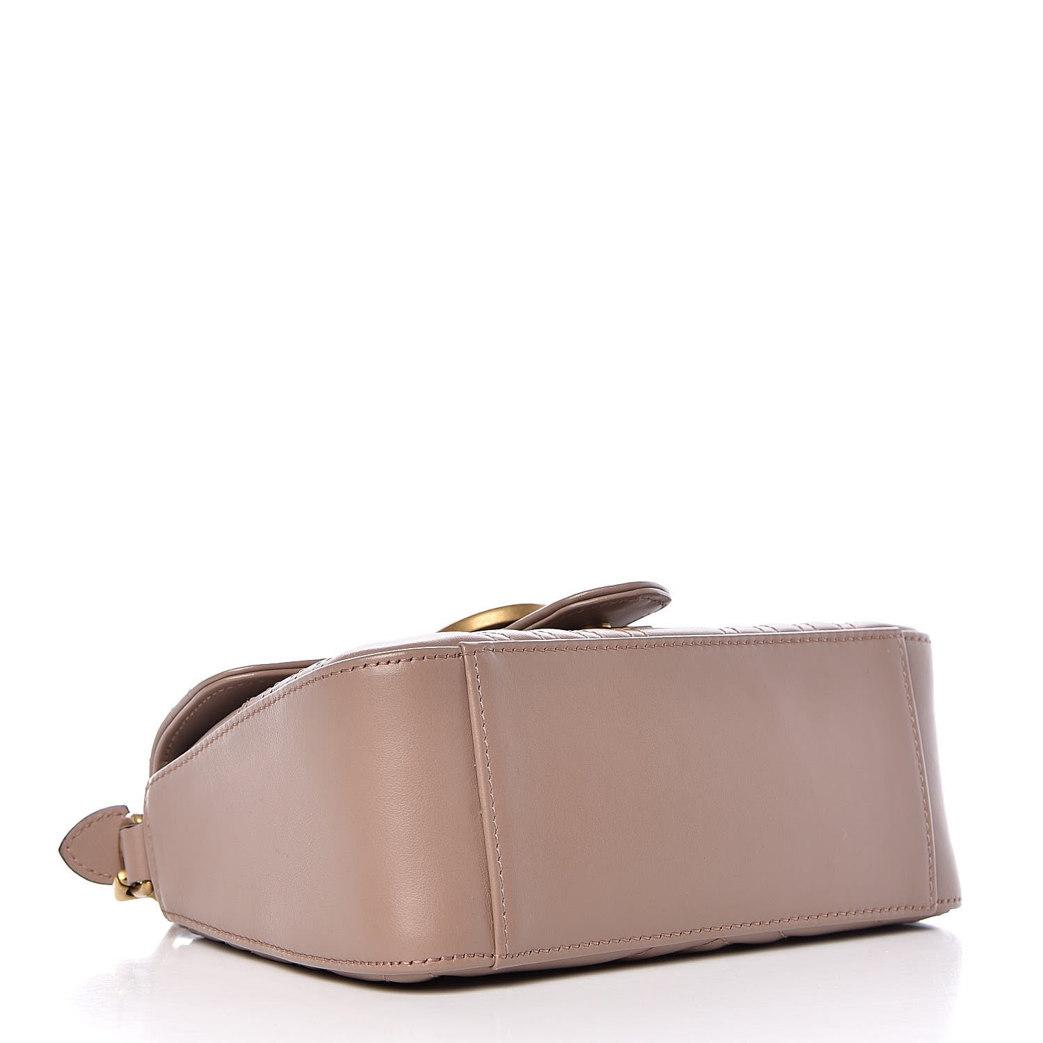 Gucci Calfskin Matelasse Mini GG Marmont Top Handle Shoulder Bag Porcelain Rose 4 of 10