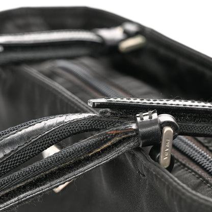 Prada Nylon Calfskin Tote Black 11 of 11