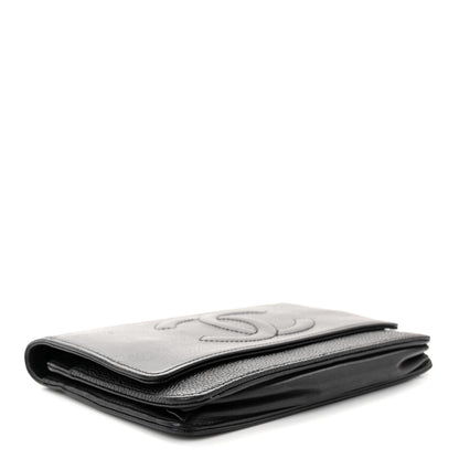 Chanel Caviar Timeless CC Wallet on Chain WOC Black 4 of 13