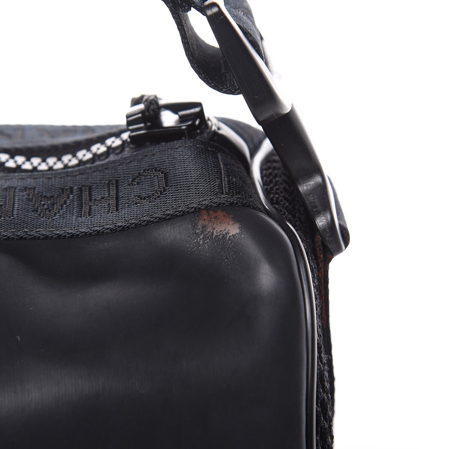 Chanel Rubber Nylon Mesh Small Sport Duffle Black 10 of 13