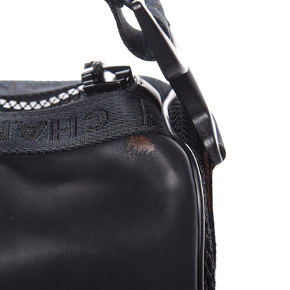 Chanel Rubber Nylon Mesh Small Sport Duffle Black 10 of 13