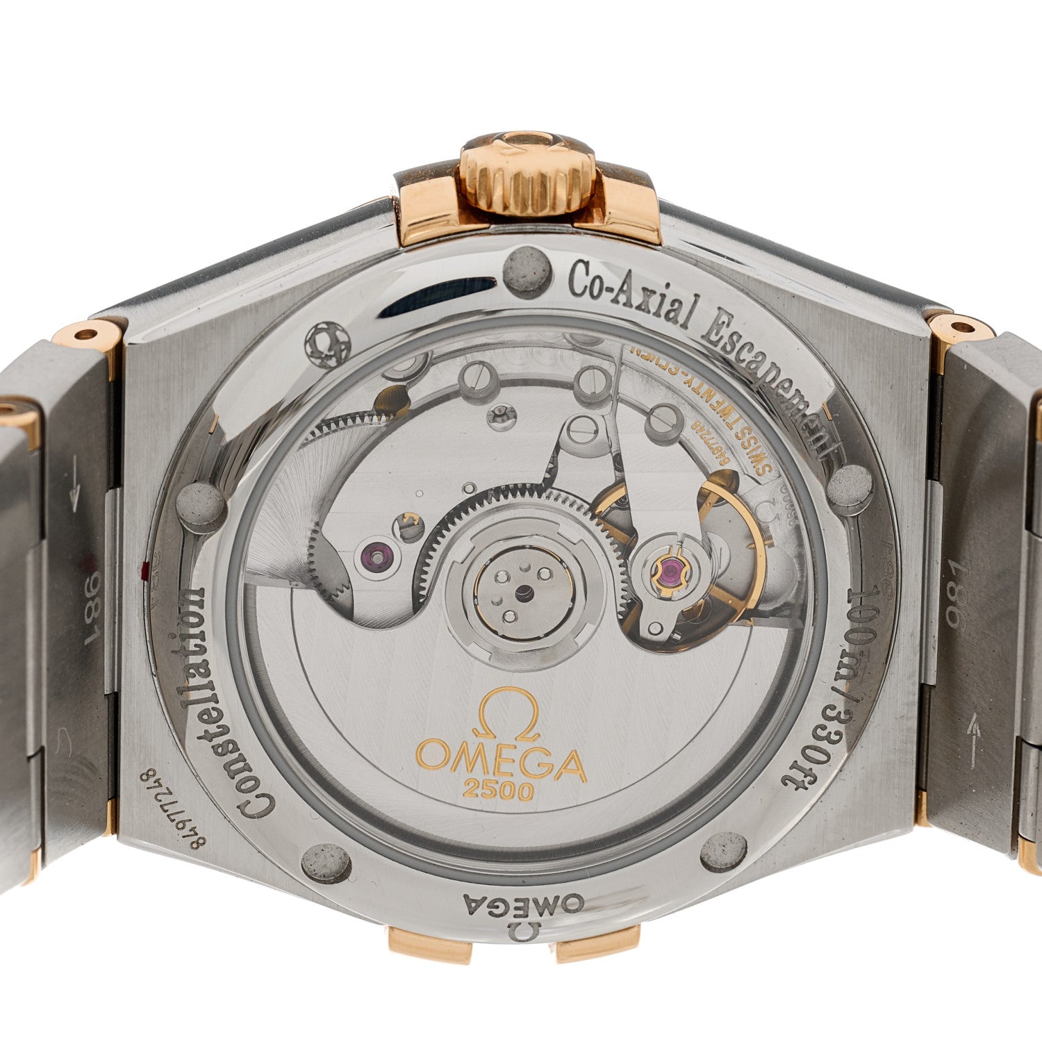 Omega Stainless Steel 18K Red Gold Diamond 35mm Constellation Co-Axial Automatic Watch 123.20.35.20.52.001 4 of 5