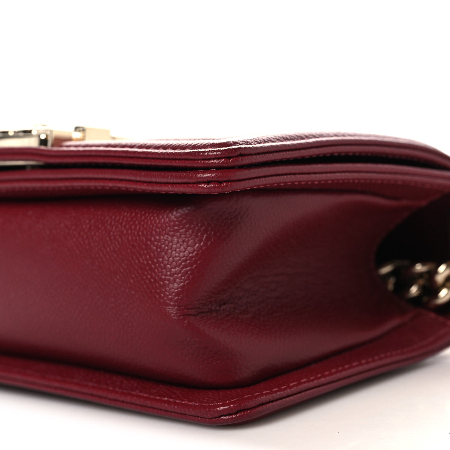 Chanel Caviar Quilted Small Boy Flap Burgundy 10 of 10