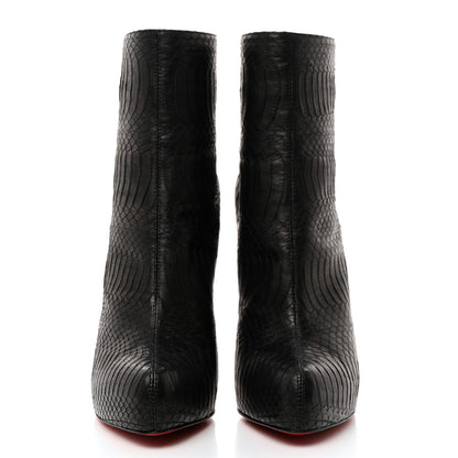 Christian Louboutin Watersnake Ariella Talon 120 Ankle Booties 36.5 Black 2 of 8