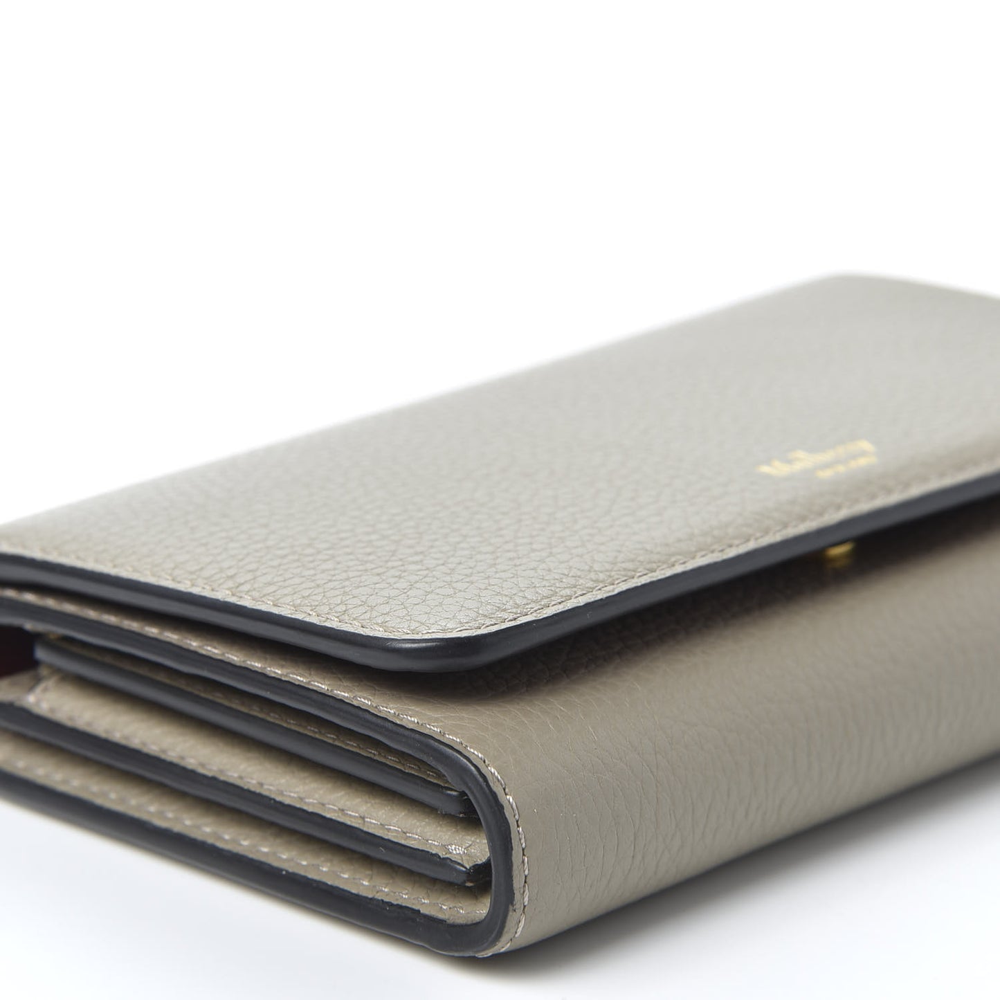 Small Classic Grain Medium Continental French Wallet Solid Grey