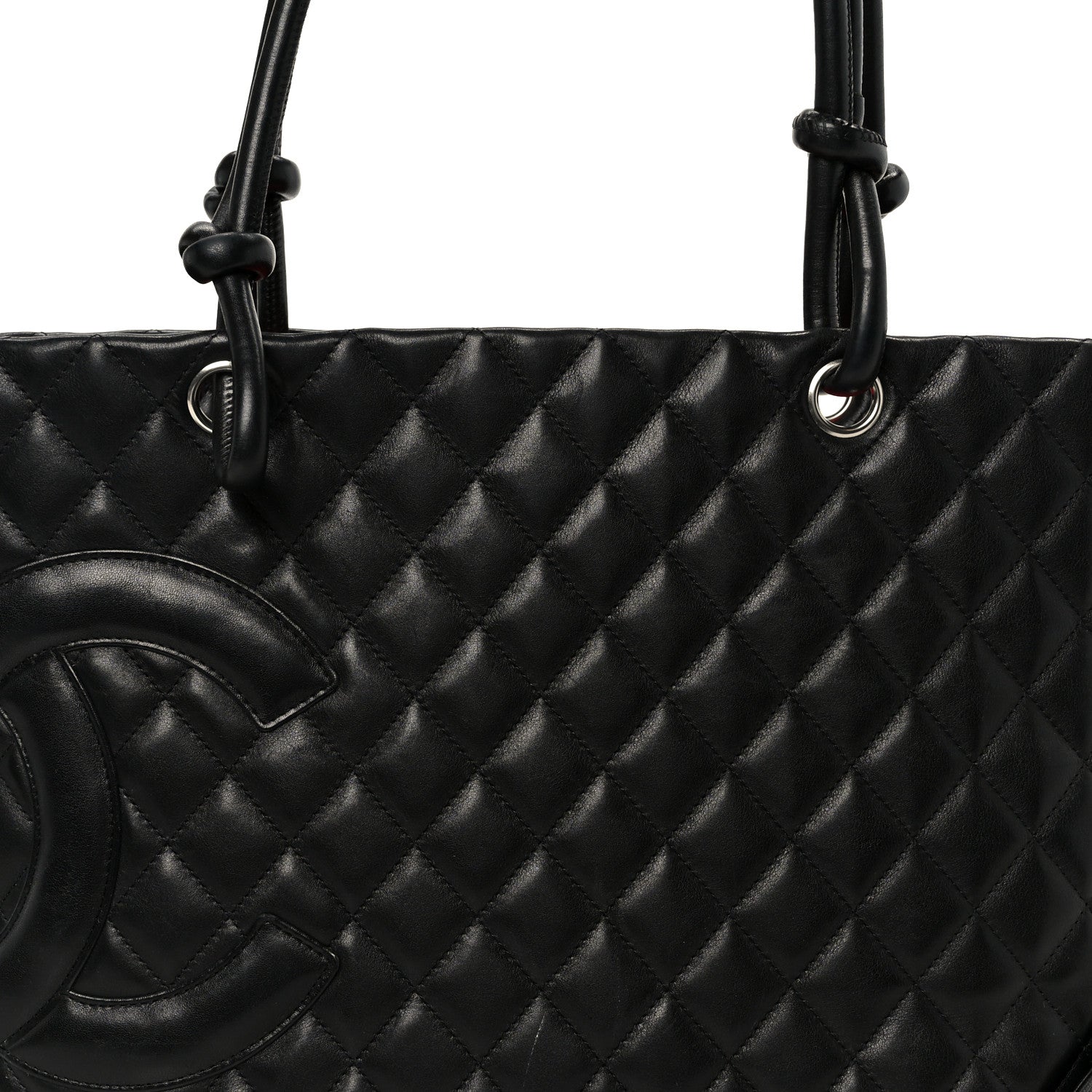 Chanel Calfskin Quilted Large Cambon Tote Black 8 of 13